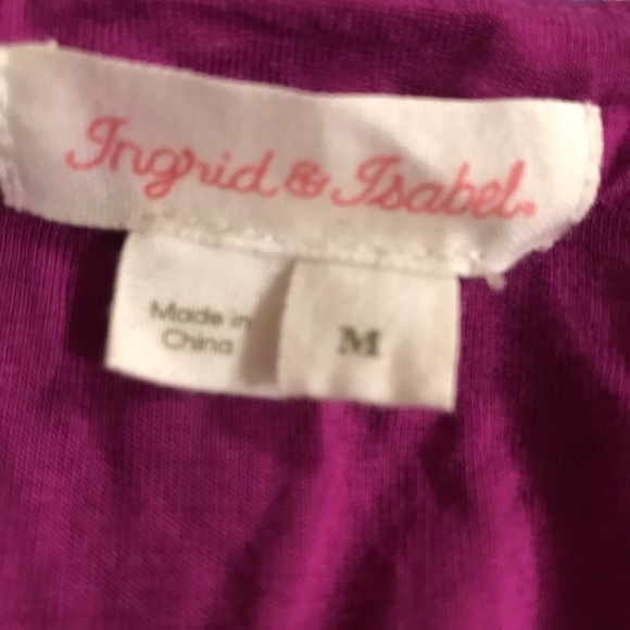 Ingrid & Isabel size medium sleeveless wrap maxi dress magenta color - Picture 4 of 4